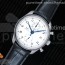 ZF공장 IWC 포르투기저 크로노그래프 클래식 42mm 화이트다이얼 가죽스트랩 IWC Portugieser Chrono Classic 42 IW390302 White Dial Blue Markers on Black Leather Strap A7750