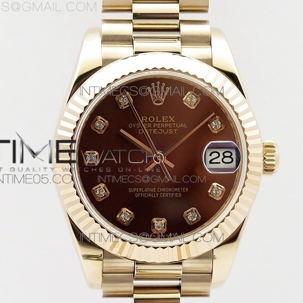 BP공장 롤렉스 데이저스트 31 로즈골드금통 브라운다이얼 브레이슬릿2813 Datejust 31mm 278275 RG Brown Crystal Markers Dial on RG President Bracelet