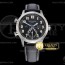 GR공장 V2 칼라트라바 블랙다이얼 가죽스트랩 Calatrava Pilot Travel Time 5524 SS/LE Blk V2 GRF M9015