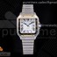 V6공장 V2 까르띠에 산토스 드 까르띠에 옐로우골드 콤비 35 화이트다이얼 Santos de Cartier 35mm 2018 V6F 1:1 Best Edition YG Bezel and Screw White Dial on SS Bracelet MIYOTA 9015 V2