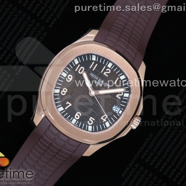 ZF공장 파텍필립 아쿠아넛 로즈골드 금통 브라운다이얼 러버스트랩 Aquanaut 5167R RG Brown Dial on Brown Rubber Strap 324CS (Free box)