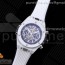 HB공장 빅뱅 유니코 화이트세라믹 러버 Big Bang Unico White Ceramic HBF 1:1 Best Edition Black Skeleton Dial on Whtie Rubber Strap A1242