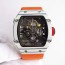 KL공장 리차드밀 RM027 라파엘 나달 RM027-02 Rafael Nadal White Forge Carbon Bezel Skeleton Dial 오렌지 스트랩