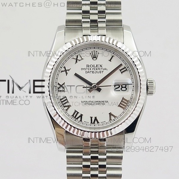 BP공장 롤렉스 데이저스트 스틸 흰판 로만다이얼 Rolex DateJust SS&White Roman Dial 브레스렛 V2