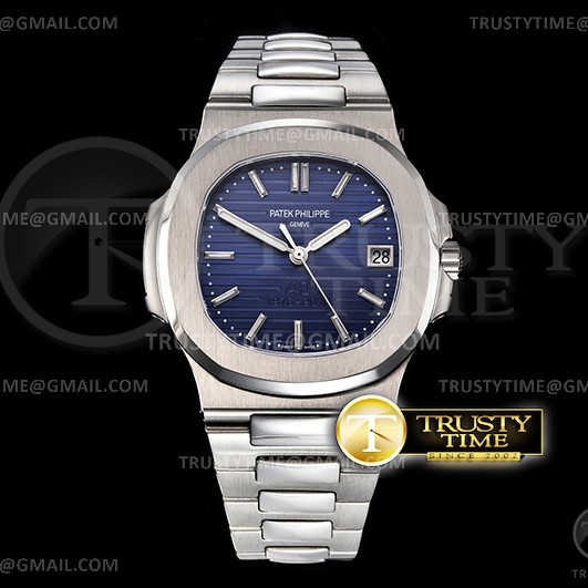 BP공장 노틸러스 블루다이얼 Nautilus Jumbo 5711 40th SS/SS Blue/Dia BPF MY9015 Mod