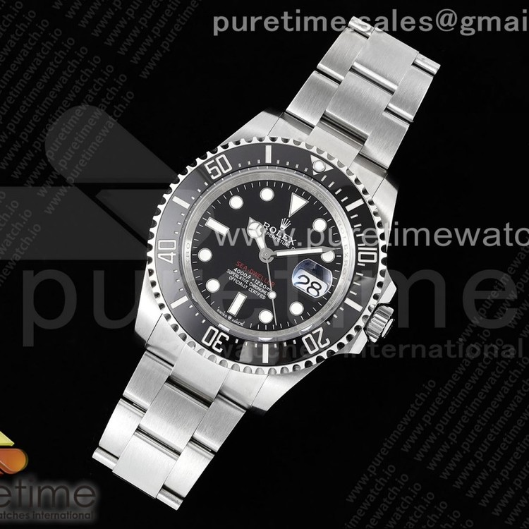 AR+공장 롤렉스 씨드웰러 레드 브레이슬릿 Sea-Dweller 126600 AR+F Best Edition Black Dial on SS Bracelet VR3235 에이알플러스