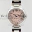 AF공장 까르띠에 발롱블루 33MM 스틸 핑크다이얼 브레이슬릿 BALLON BLEU 33MM SS PINK TEXTURED DIAL ON SS BRACELET CAL.076