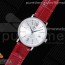 MF공장 IWC 포르토피노 37MM 실버다이얼 악어스트랩 Portofino Automatic 37 SS Silver Dial Diamonds Bezel on Red Crocodile Strap A35111