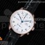 YL공장 IWC 포르투기저 크로노그래프 로즈골드금장 150주년기념에디션 가죽스트랩 IWC Portugieser Chrono RG “150 Years” IW3716 White Dial on Black Leather Strap A7750 (Slim Movement)