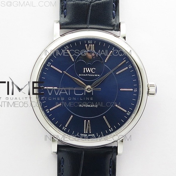 MK공장 포르토피노 블루다이얼 가죽스트랩 Portofino IW459402 SS MKS 1:1 Best Edition Blue Dial on Blue Leather Strap Miyota 9015