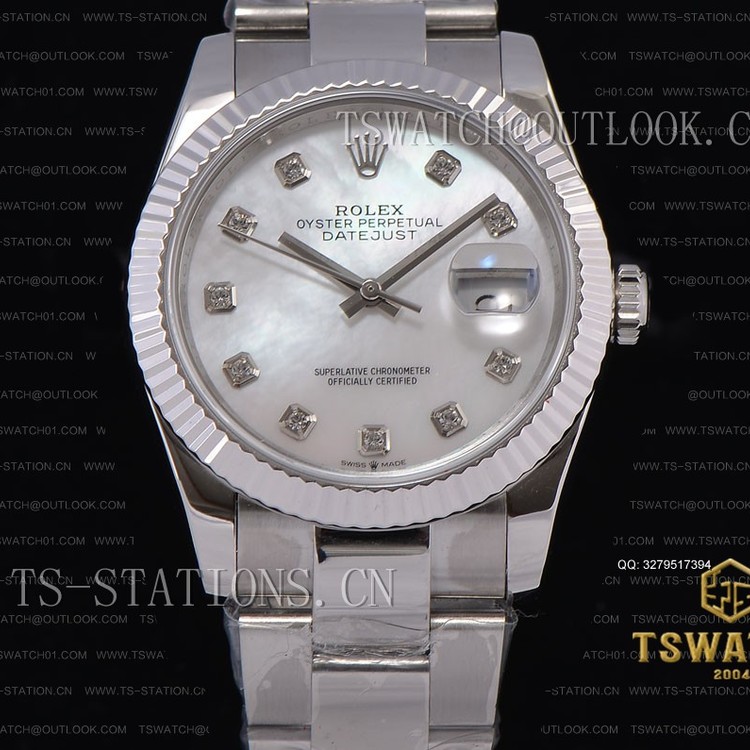 BP공장 데이저스트 36MM 자개다이얼 브레이슬릿 Datejust 36mm BP High Grade White MOP Dial SS Bracelet A2813