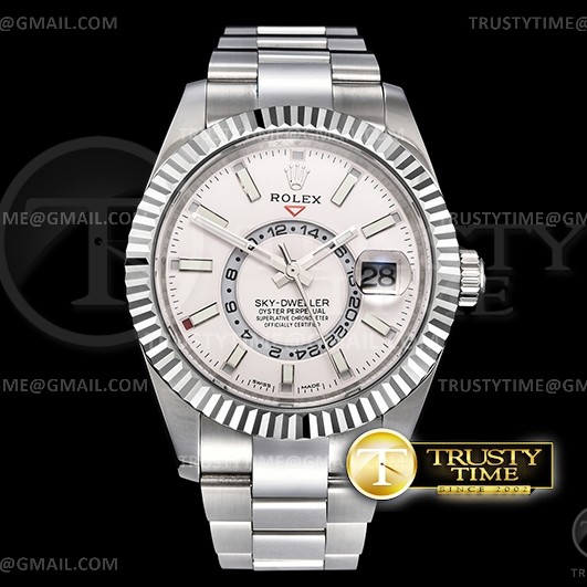 TW공장 스카이드웰러 화이트다이얼 Skydweller 326934 SS/SS White TWF Asian 2813