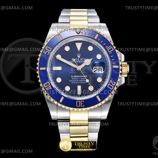 EW공장 V2 롤렉스 서브마리너 청콤 41 Submariner 126613LB 904L YG/SS Blue EWF V2 A3235