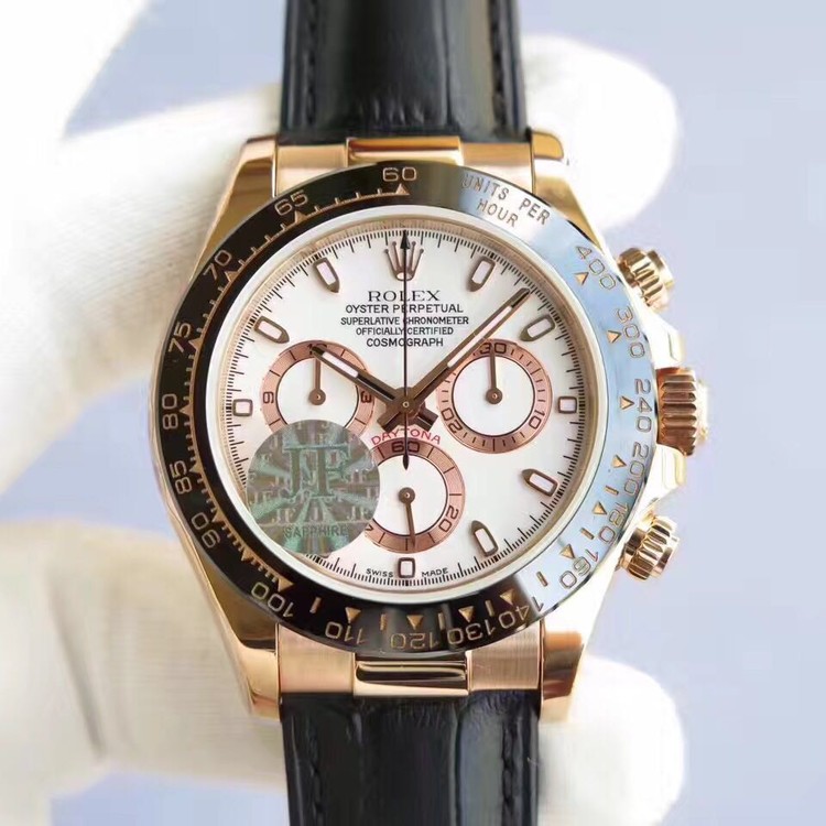 JF 롤렉스 세라믹 데이토나 116515 금통 화이트앤골드 다이얼 Rolex Ceramic Daytona RG/W&G Dial 7750
