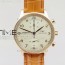 ZF공장 IWC 포르투기저 크로노그래프 PORTUGUESE IW3714 RG DIAMOND WHITE DIAL RG NUMERAL ON HONEY BROWN LEATHER STRAP A79350 (SLIM MOVEMENT)