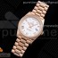 GM공장 롤렉스 데이데이트 36 로즈골드 금통 화이트다이얼 2836 Day Date 40 RG 904L Steel GMF 1:1 Best Edition White Roman Dial on RG Bracelet A2836
