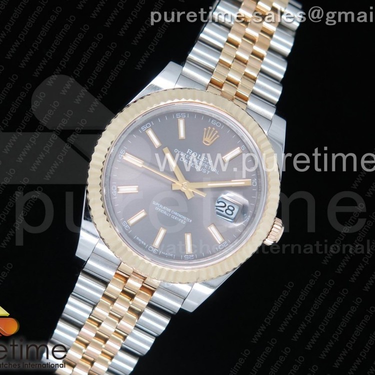 GM공장 롤렉스 데이저스트 41 포금 옐로우골드콤비 그레이다이얼 쥬빌레브레이슬릿 DateJust 41 126333 YG Wrapped Gray Dial on SS/YG Jubilee Bracelet A2824