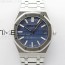 ZF공장 오데마피게 로얄오크 15510 50주년기념판 블루다이얼 브레이슬릿 Royal Oak 41mm 15510 50th SS ZF 1:1 Best Edition Blue Textured Dial on SS Bracelet A4302 (Free Box)