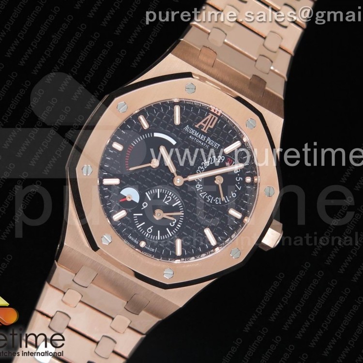 TW공장 오데마피게 로얄오크 26120 로즈골드금장 블랙다이얼 브레이슬릿 Royal Oak 41mm 26120 RG Black Dial on RG Bracelet A2329
