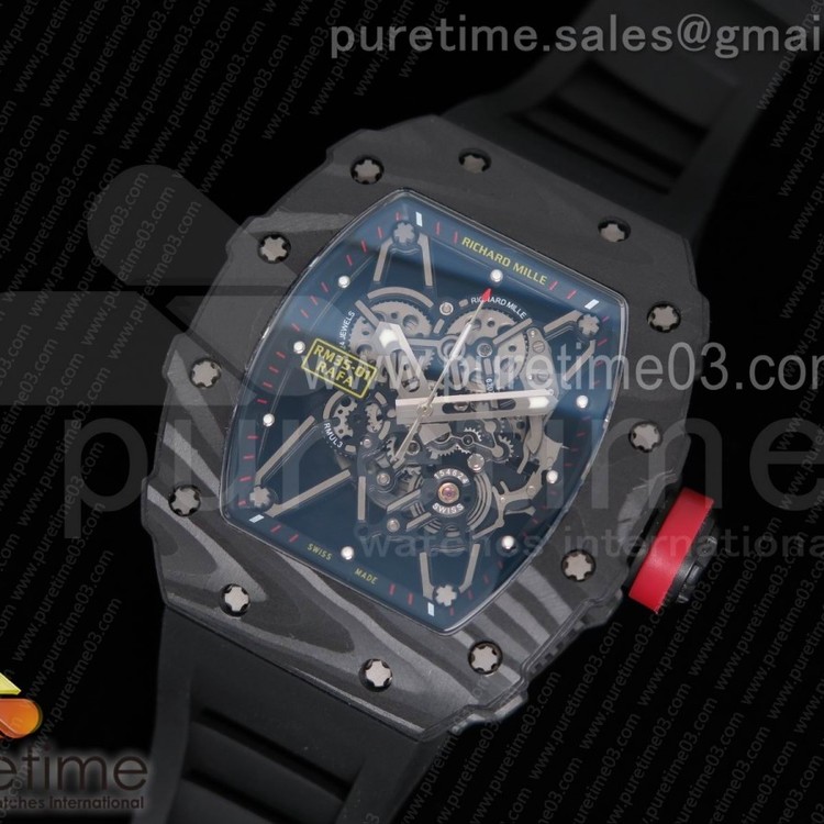 KV공장 리차드밀 RM35-01 블랙 포지드 카본 라파엘 나달 에디션 Richard Mile Forged Carbone RM35-02