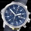 V6S공장 IWC 아쿠아타이머 크로노그래프 IW376805 블루다이얼 블랙패턴러버스트랩 AquaTimer Chronograph IW376805 SS/RU Blue V6S A7750