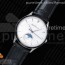VF공장 예거르쿨트르 마스터 울트라씬 문페이즈 스틸 화이트다이얼 Master Ultra Thin Moon 1368420 SS White Dial on Black Leather Strap A925 V2