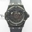 WW공장 V2 유니코 상블루 티타늄 DLC 블랙다이얼 거미스트랩 Big Bang Sang Bleu DLC Ti WWF 1:1 Best Edition Black Skeletonal Dial On Black Gummy Strap Asian HB1213 V2