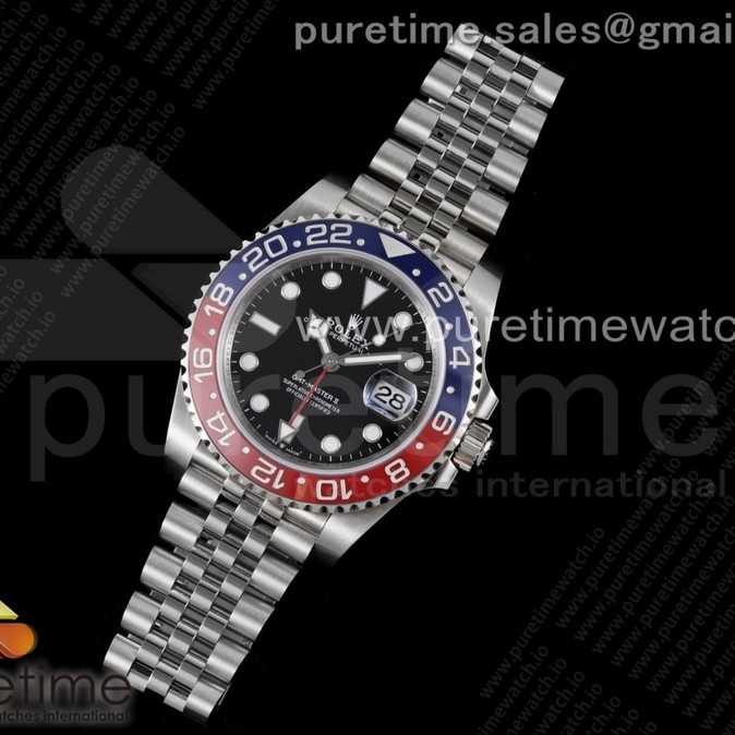 VR공장 펩시 블랙다이얼 3285 GMT-Master II 126710 BLRO Pepsi Red/Blue Ceramic 904L Steel VRF 1:1 Best Edition SA3285 CHS MAX Version