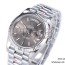 GM공장 롤렉스 데이데이트 40 스틸 그레이다이얼 프레지던트브레이슬릿 텅스텐 DDay Date 40 GMF 1:1 Best Edition 904L Steel Grey Dial Stick Markers on Bracelet A2836（Tungsten Heavy Version）
