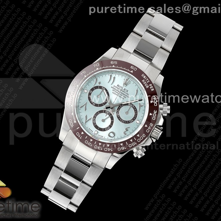 QF공장 롤렉스 데이토나 스틸 아이스블루다이얼 아랍인덱스 브레이슬릿 Daytona 116506 QF 1:1 Best Edition Ice Blue Dial Arabic Markers on SS Bracelet SA4130 V2