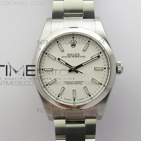UB공장 롤렉스 오이스터퍼페츄얼 39MM 화이트다이얼 브레이슬릿 Oyster Perpetual 39mm 114300 White Dial on A2836/2824 SS Bracelet