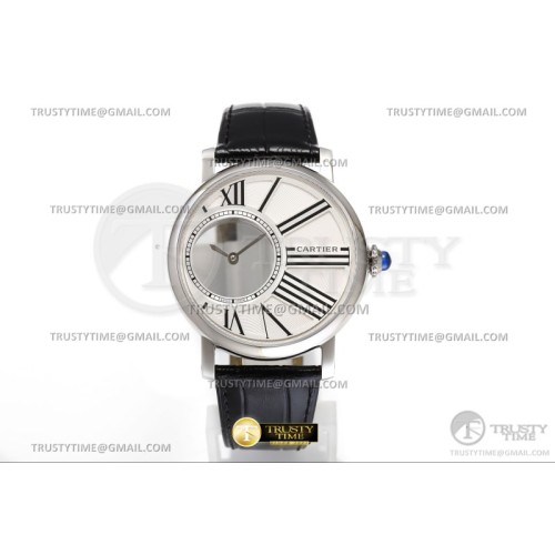 HC공장 까르띠에 로통드 드 까르띠에 스틸 화이트다이얼 가죽스트랩 Rotonde De Cartier SS/LE White Asia 9981